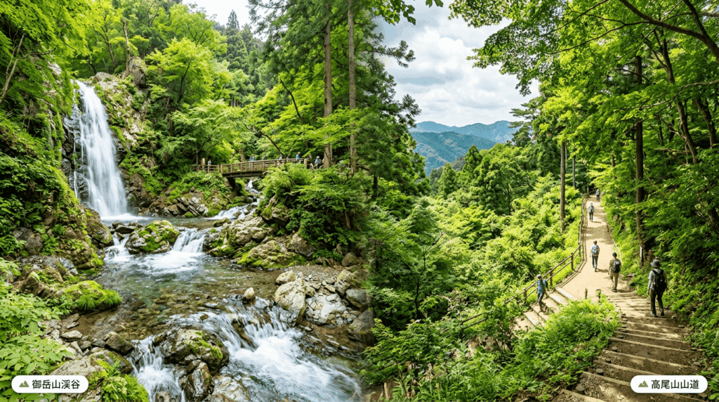 御岳山　高尾山　違い